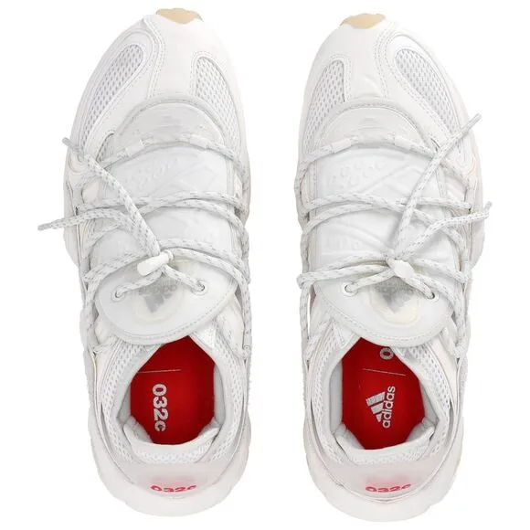 Adidas x 032c FYW S-97 Salvation Sneakers in White Mixed Media