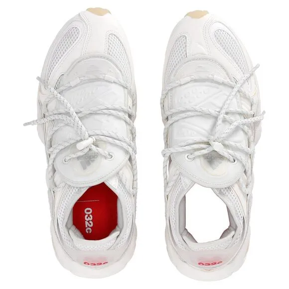 Adidas x 032c FYW S-97 Salvation Sneakers in White Mixed Media