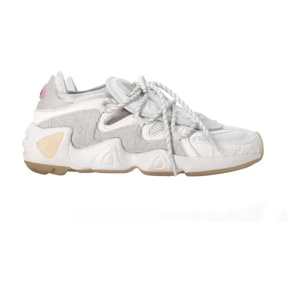 Adidas x 032c FYW S-97 Salvation Sneakers in White Mixed Media