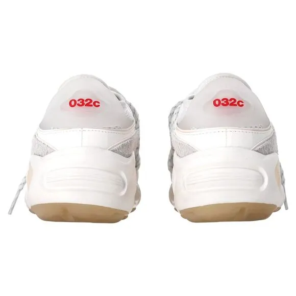 Adidas x 032c FYW S-97 Salvation Sneakers in White Mixed Media