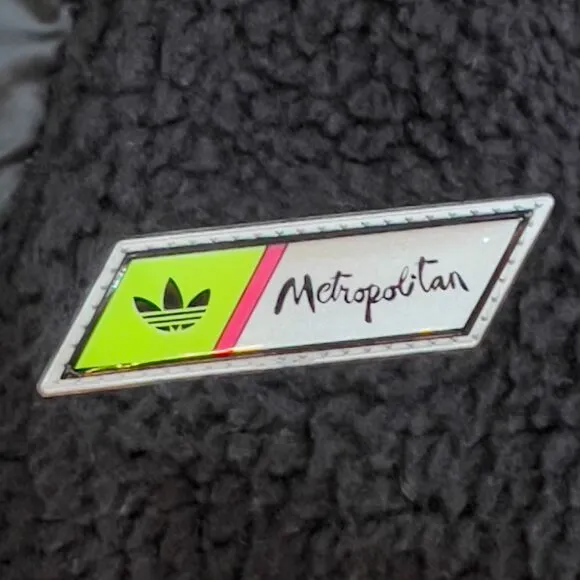Adidas x Metropolitan Sherpa Polar Fleece 1/4 Zip Black - Men's Size Medium