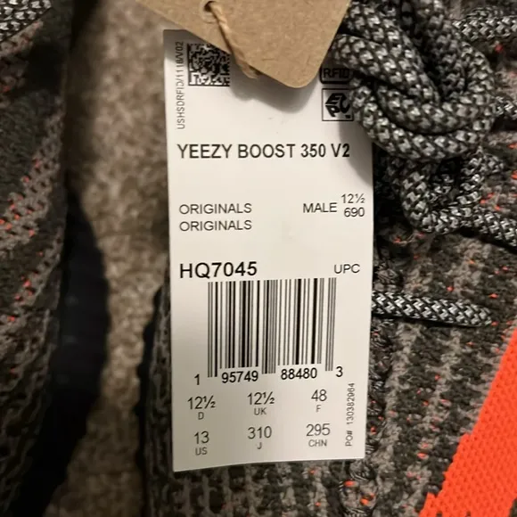 Adidas Yeezy Boost 350 V2 - Black and Orange