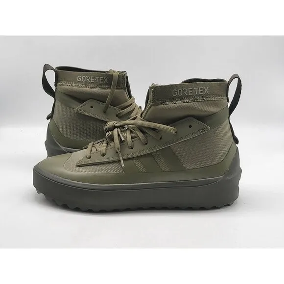 Adidas Znsored High Gore-Tex Mens Waterproof Sneaker Boots IE9408 Green Size 6
