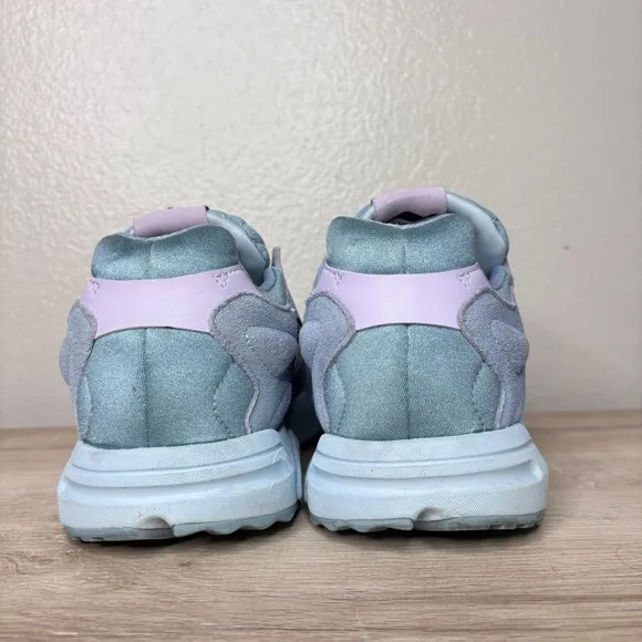 Adidas ZX Torsion Ash Purple &amp; Teal Suede Lace Up Sneakers Size 9