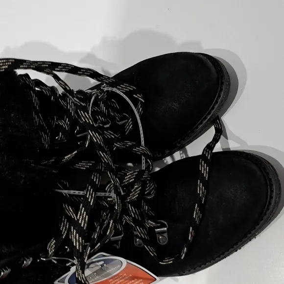 Aetrex Brooklyn Weatherproof Fur Lace Up Boot