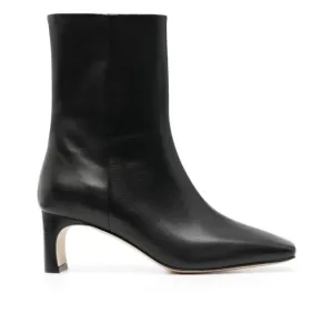 Aeyde Tabitha black square toe ankle boots 40=10