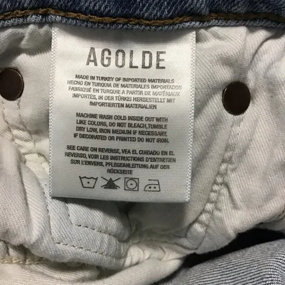 AGOLDE Merrel Mid Rise Straight Jean Size 29.