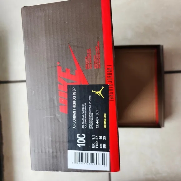 AIR JORDAN 1 HIGH OG TS SP travis scott Nike Kids Air Sneakers - Blue and White