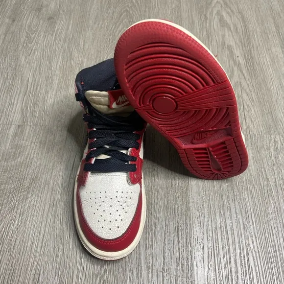 Air Jordan 1 Retro Lost And Found PS Shoe Size 12c Red FD1412-612 Preowned