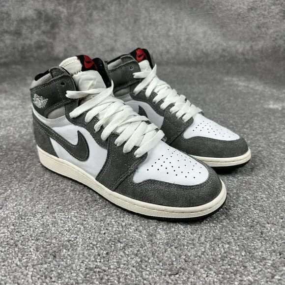 Air Jordan 1 Retro OG High Washed Black GS Sneakers Boys Youth 4.5 FD1437-052