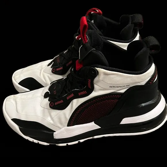 Air Jordan Areospace 720 High-Top Sneakers in Black and White