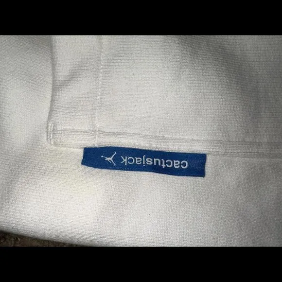 Air Jordan Fragment Travis Scott Fleece White Shorts Sample