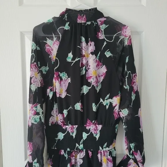 A.L.C Hollis Floral Silk Dress