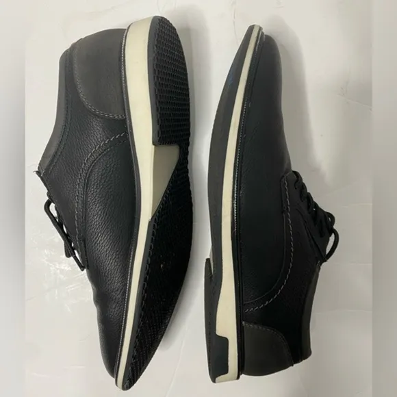 Aldo Shumen Mens Casual Sneaker black Vegan Faux Leather Pointed Toe