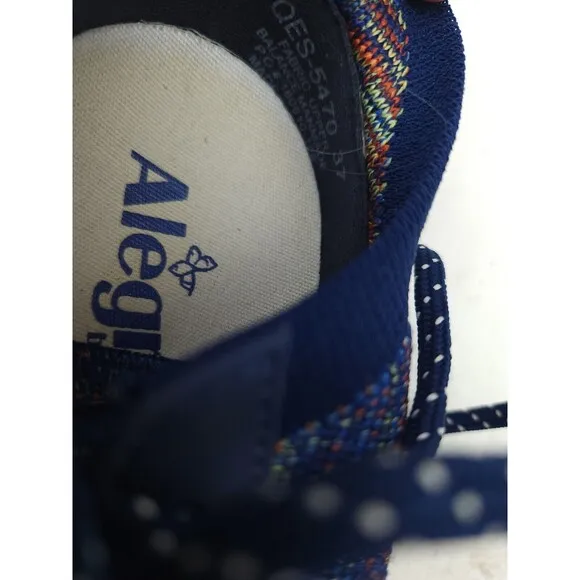 Alegria Blue Traq Quest Women's Non Slip Walking Sneakers Shoes Size 37 / 7-7.5