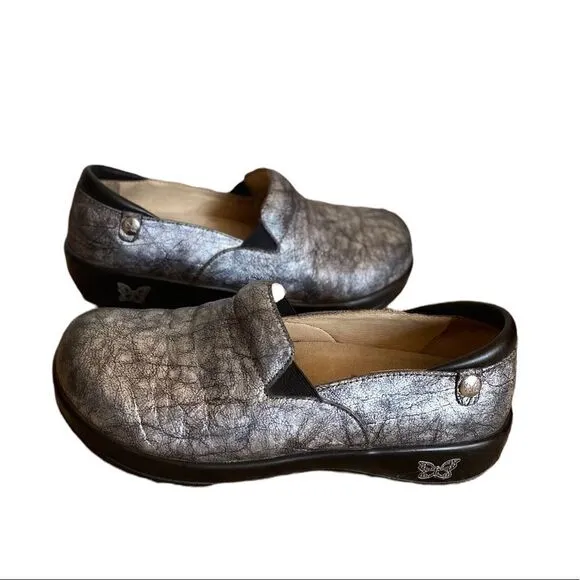 Alegria by PG Lite Keli Metallic Work Shoes Size 36