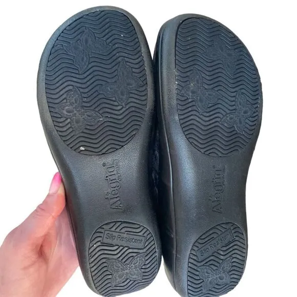 Alegria by PG Lite Keli Metallic Work Shoes Size 36