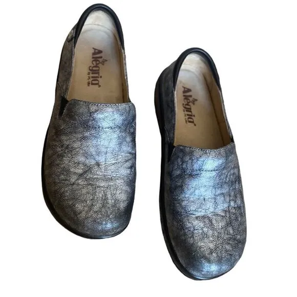Alegria by PG Lite Keli Metallic Work Shoes Size 36