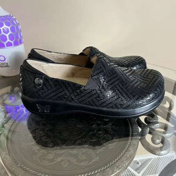 Alegria Kel-530 Keli Dazzler Slip On Comfort Shoes Black *Worn Once* Women Sz 37