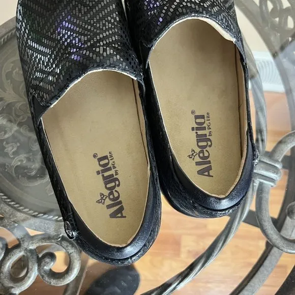 Alegria Kel-530 Keli Dazzler Slip On Comfort Shoes Black *Worn Once* Women Sz 37