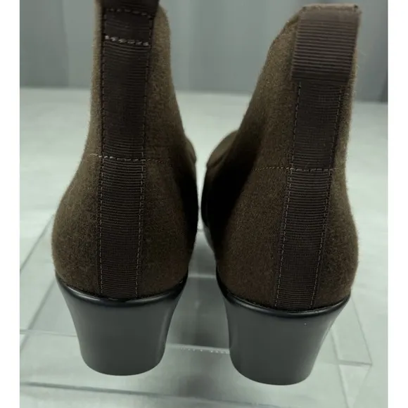 ALEGRIA NADYA Brown FLEECE ANKLE BOOTS BOOTIES SHOES US WOMENS SZ 9 EU 40