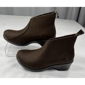 ALEGRIA NADYA Brown FLEECE ANKLE BOOTS BOOTIES SHOES US WOMENS SZ 9 EU 40