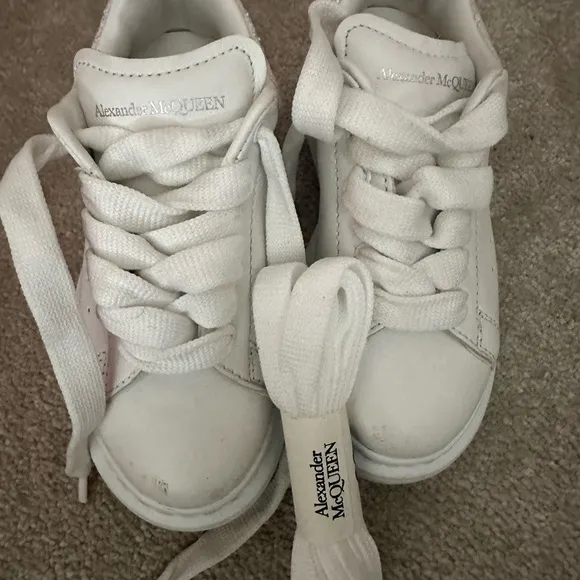 Alexander McQueen White Sneakers Minimalist Design