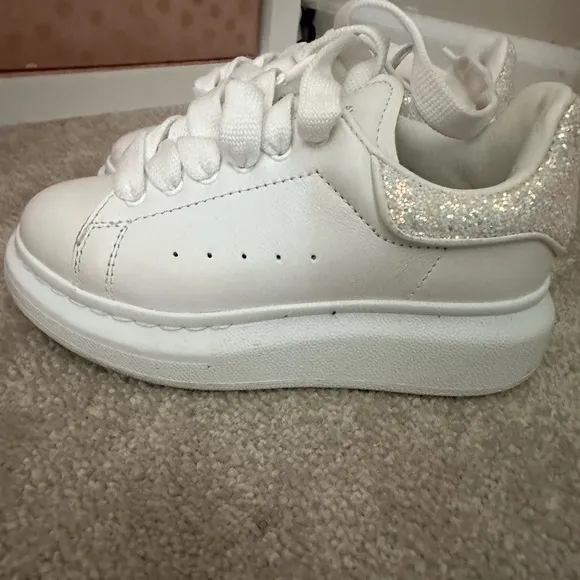 Alexander McQueen White Sneakers Minimalist Design