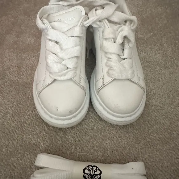 Alexander McQueen White Sneakers Minimalist Design