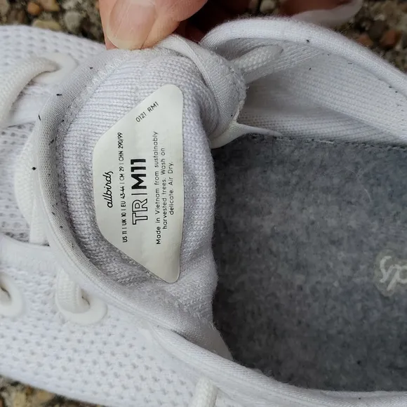 Allbirds Men's Tree Runners in Kaikoura White (White Sole), Size Various, NWOT