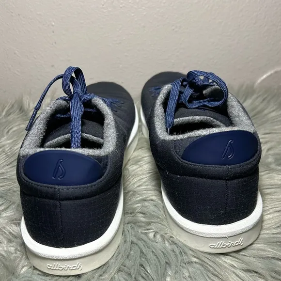 Allbirds Men’s Wool Piper Woven Lace Up navy Blue Navy Casual Sneakers Size 14