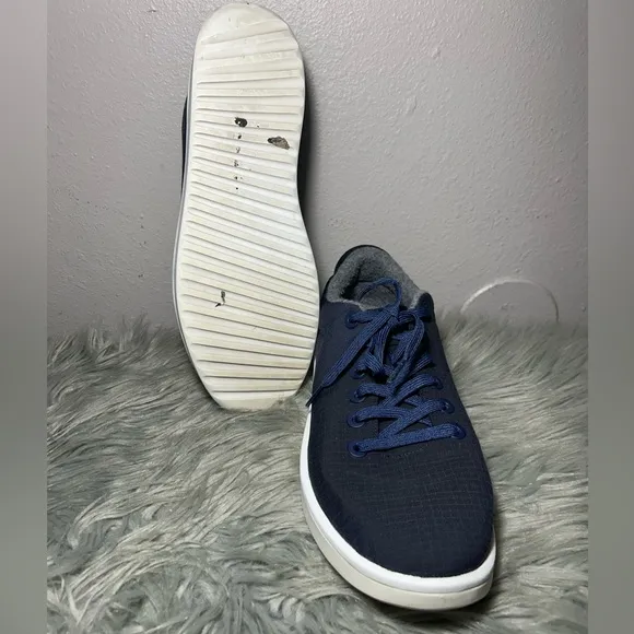 Allbirds Men’s Wool Piper Woven Lace Up navy Blue Navy Casual Sneakers Size 14