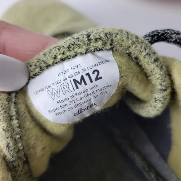 Allbirds Mens Wool Runner Shoes Size 12‎