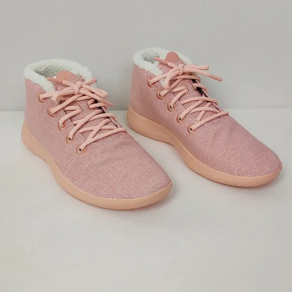 Allbirds Men's Wool Runner-up Mizzle Fluffs Size 12 Coral High Top Sneakers Wool
