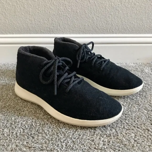 Allbirds Men's Wool Runner Up Mizzles Size 11 Black Sneakers High Top