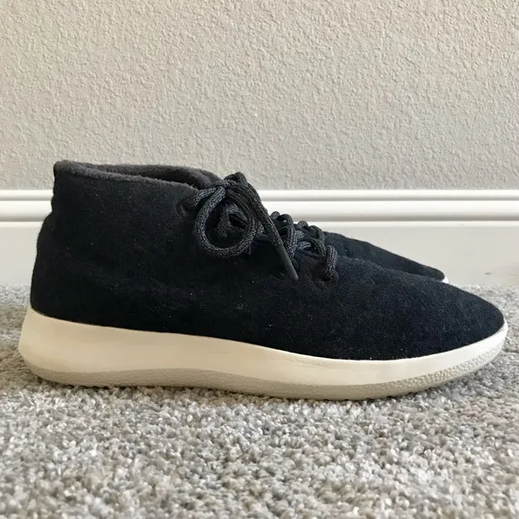 Allbirds Men's Wool Runner Up Mizzles Size 11 Black Sneakers High Top
