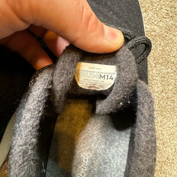 Allbirds Men's Wool Runner-up Mizzles size 14