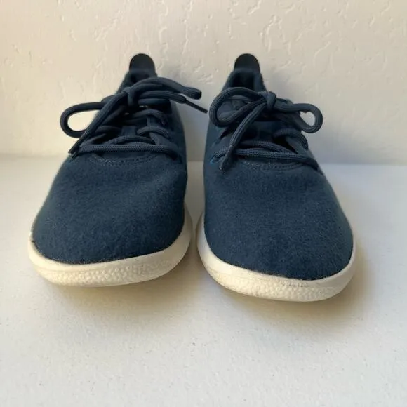 Allbirds Men's Wool Runners Lace-Up Shoes Comfort Cushioned Walking Blue Size 10