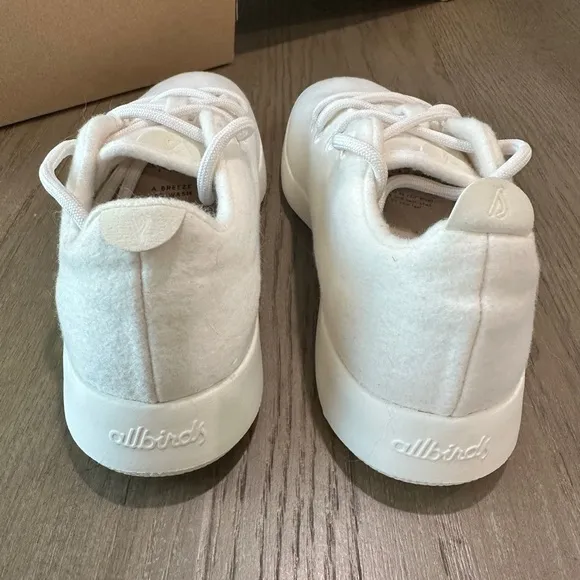 allbirds Men’s Wool Runners Size 10 Natural White (Cream) New in box