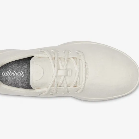 allbirds Men’s Wool Runners Size 10 Natural White (Cream) New in box