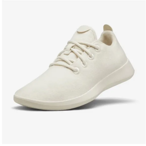 allbirds Men’s Wool Runners Size 10 Natural White (Cream) New in box