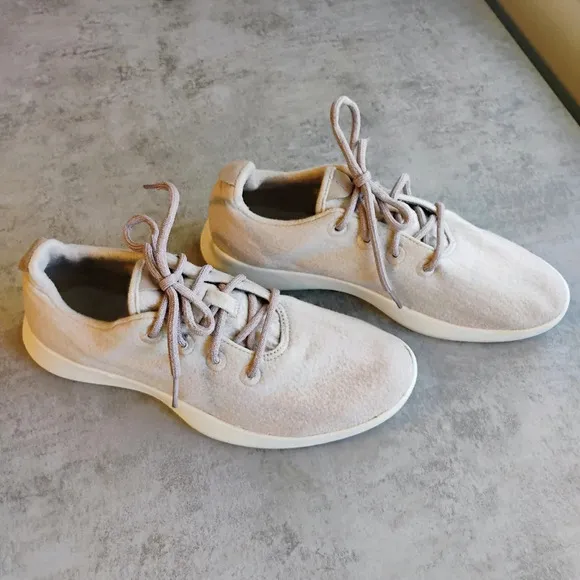 Allbirds Mens Wool Runners Stony Cream Running Walking Sneakers Shoes Size 10