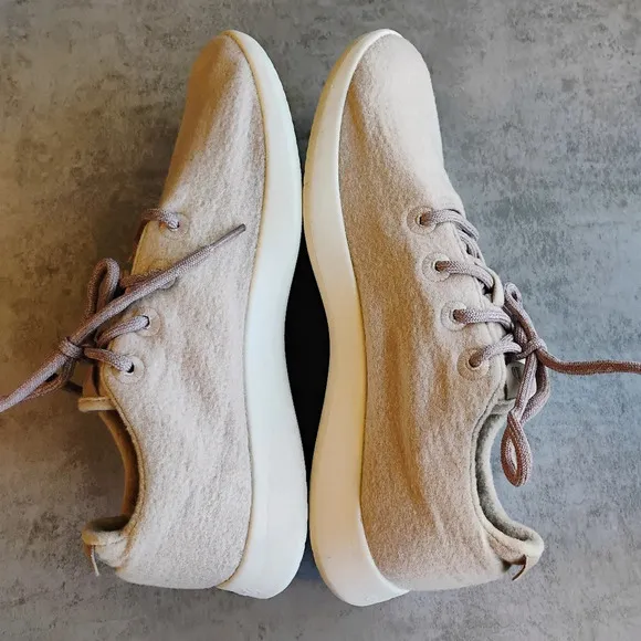 Allbirds Mens Wool Runners Stony Cream Running Walking Sneakers Shoes Size 10