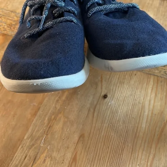 ALLBIRDS Men's Wool Runners Tuke Midnight/Cream Sole Comfort Shoes 10