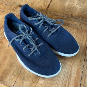 ALLBIRDS Men's Wool Runners Tuke Midnight/Cream Sole Comfort Shoes 10
