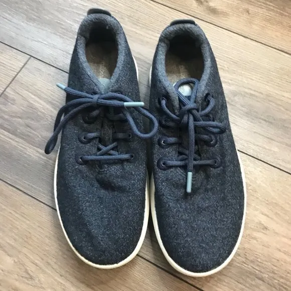 Allbirds Navy Blue Men's Wool Runner Mizzels Casual Sneakers Lace Up Shoes US 11