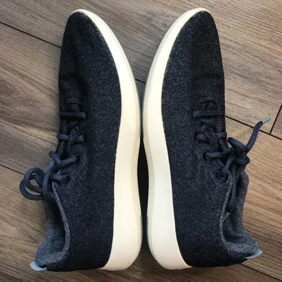 Allbirds Navy Blue Men's Wool Runner Mizzels Casual Sneakers Lace Up Shoes US 11