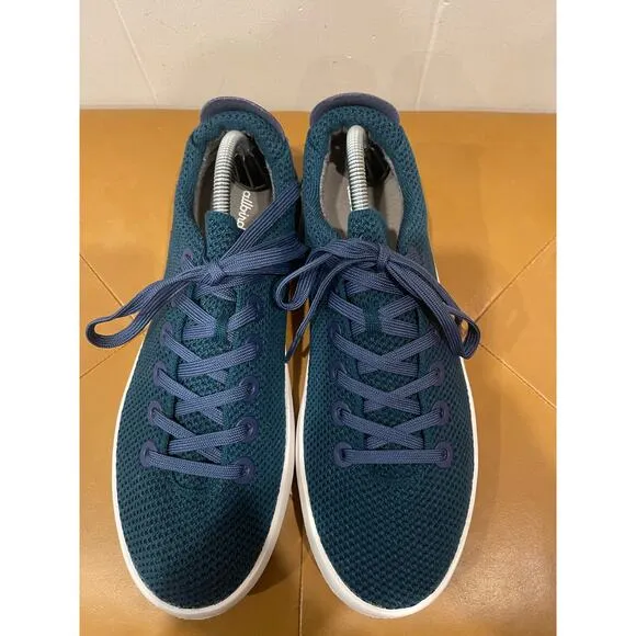ALLBIRDS TREE PIPER DEEP EMERALD SHOES WALKING LACE UP SNEAKER BLUE MENS SIZE 11