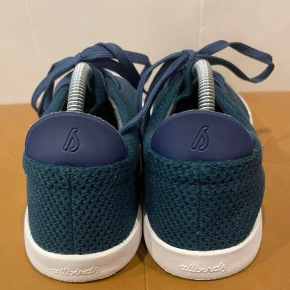 ALLBIRDS TREE PIPER DEEP EMERALD SHOES WALKING LACE UP SNEAKER BLUE MENS SIZE 11
