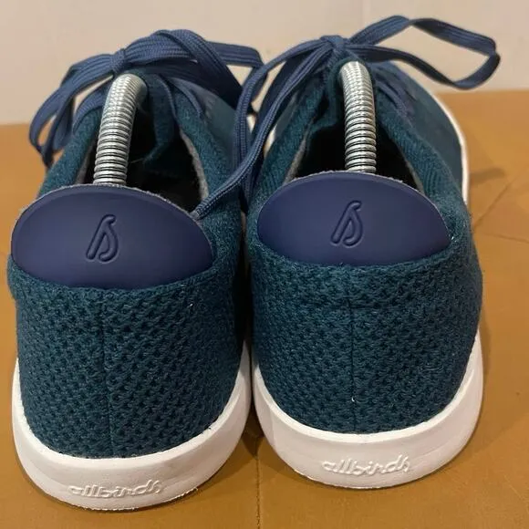 ALLBIRDS TREE PIPER DEEP EMERALD SHOES WALKING LACE UP SNEAKER BLUE MENS SIZE 11